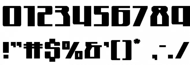 Quantum of Malice Expanded Font OTHER CHARS