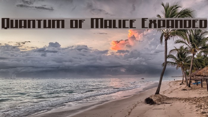 Quantum of Malice Expanded Example 2