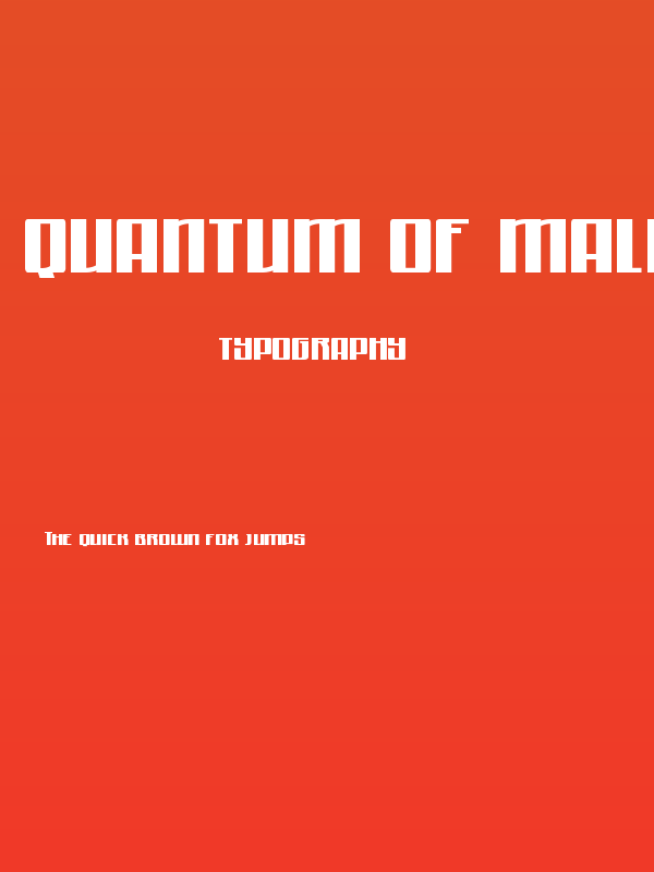 Quantum of Malice Expanded Poster