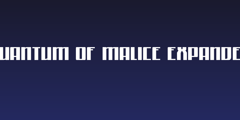 Quantum of Malice Expanded Social Header