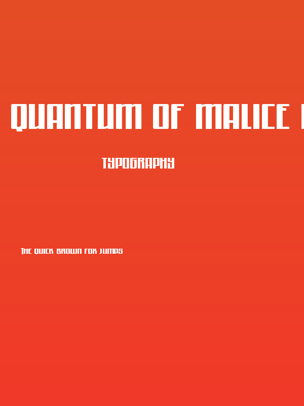 Quantum of Malice Half-Drop Poster