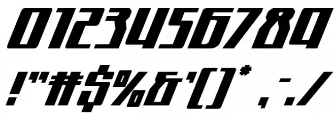 Quantum of Malice Italic Font OTHER CHARS