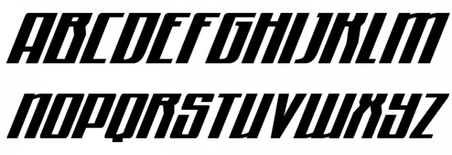 Quantum of Malice Italic Font UPPERCASE