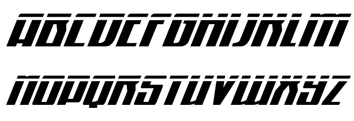 Quantum of Malice Laser Italic Font LOWERCASE