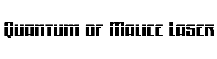 Quantum of Malice Laser  baixar fontes gratis