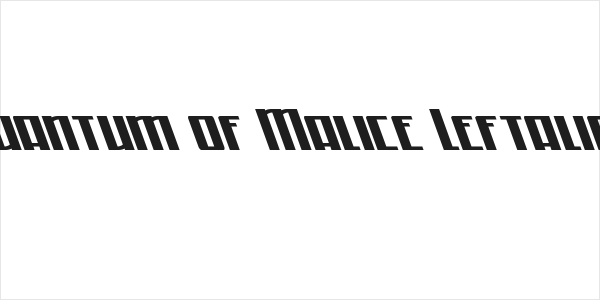 Quantum of Malice Leftalic Logo