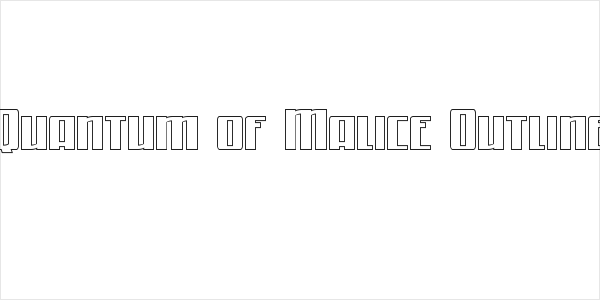 Quantum of Malice Outline Logo