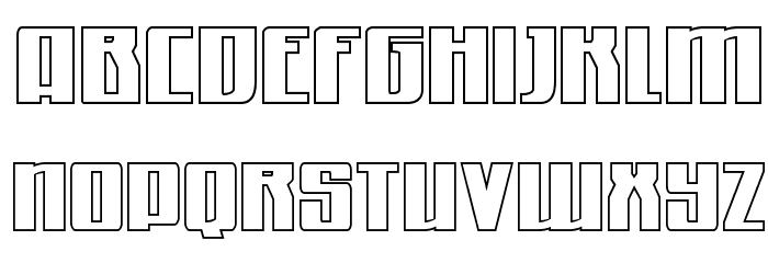 Quantum of Malice Outline Font LOWERCASE
