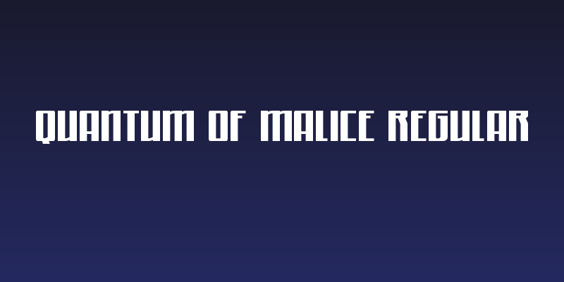 Quantum of Malice Regular Social Header