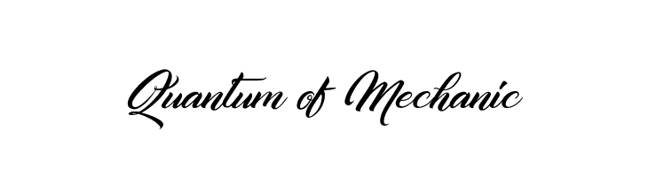 Quantum of Mechanic  Frei Schriftart Herunterladen