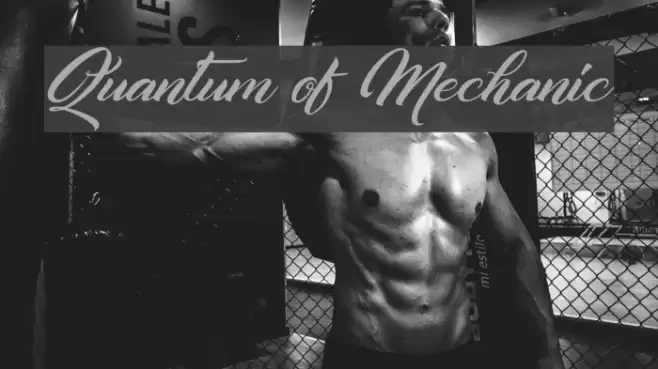 Quantum of Mechanic Font examples