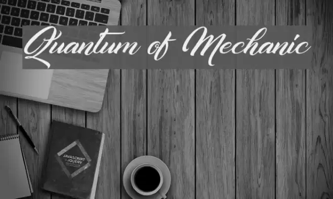 Quantum of Mechanic Font examples