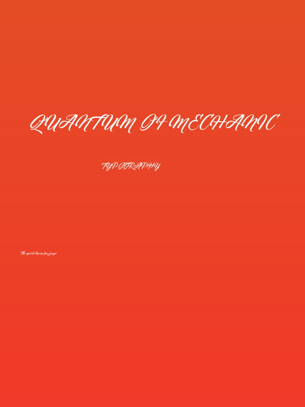Quantum of Mechanic Poster