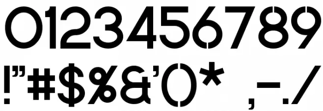 Quantum Font OTHER CHARS