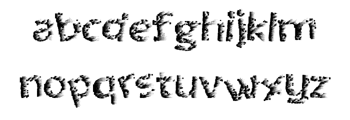 QuantumPixel Font LOWERCASE