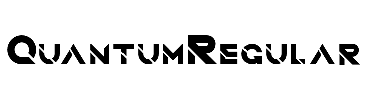 QuantumRegular Font