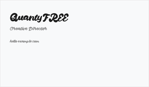 QuantyFREE Business Card