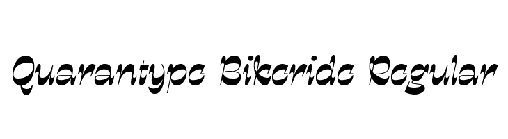 Quarantype Bikeride Regular  Frei Schriftart Herunterladen