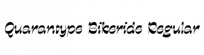 Quarantype Bikeride Regular  baixar fontes gratis