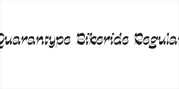 Quarantype Bikeride Regular Logo