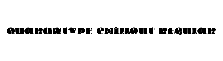 Quarantype Chillout Regular  Free Fonts Download