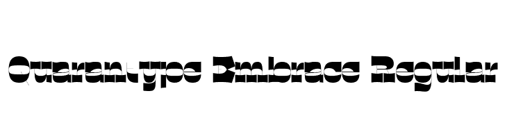 Quarantype Embrace Regular  font caratteri gratis