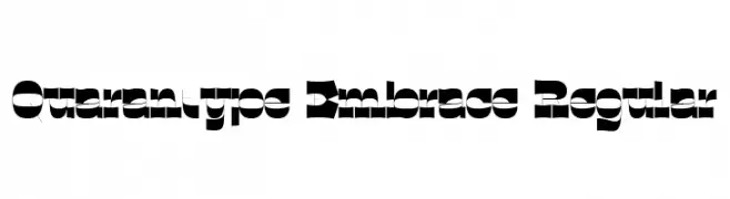 Quarantype Embrace Regular  Frei Schriftart Herunterladen