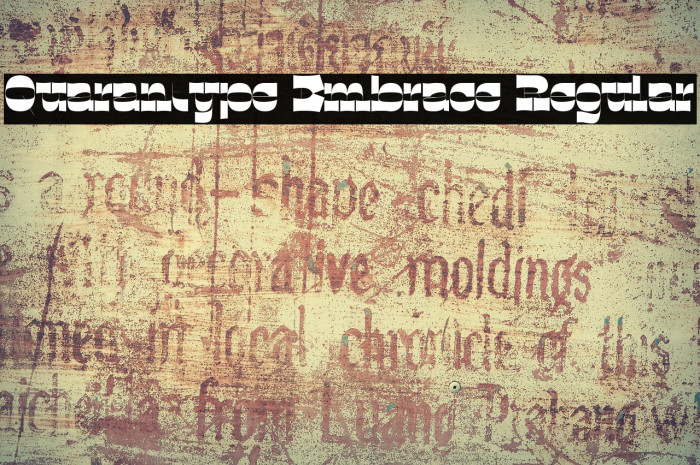 Quarantype Embrace Regular Example 1
