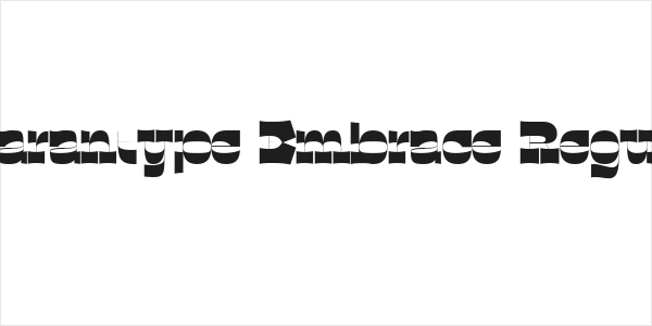 Quarantype Embrace Regular Logo
