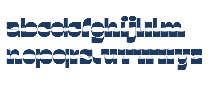 Quarantype Embrace Regular Lowercase