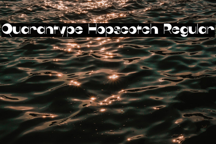 Quarantype Hopscotch Regular Example 1