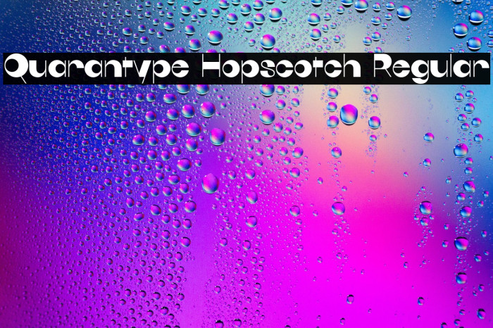 Quarantype Hopscotch Regular Example 3