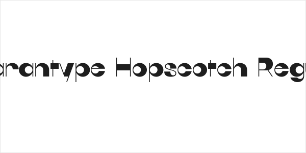 Quarantype Hopscotch Regular Logo