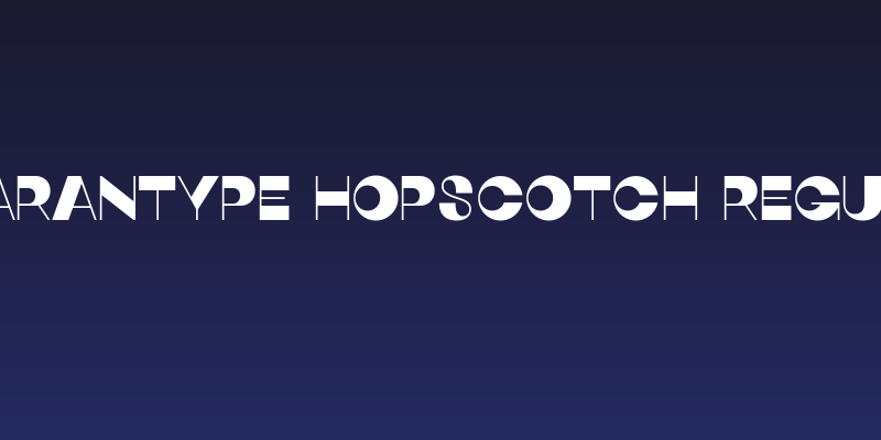 Quarantype Hopscotch Regular Social Header