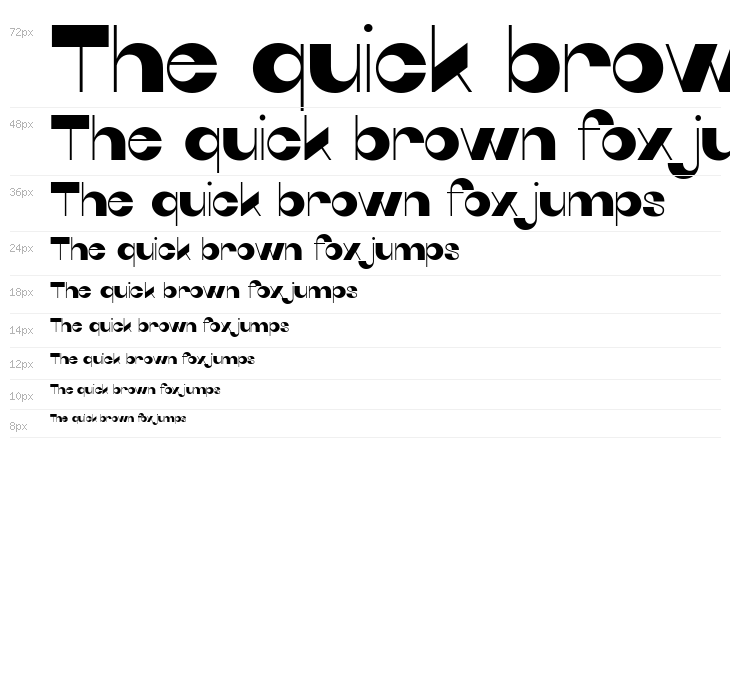 Quarantype Hopscotch Regular Waterfall