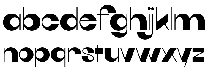 Quarantype Hopscotch Regular Font LOWERCASE