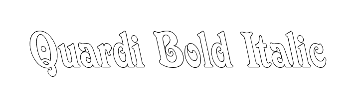 Quardi Bold Italic  font caratteri gratis