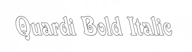 Quardi Bold Italic  フリーフォントのダウンロード