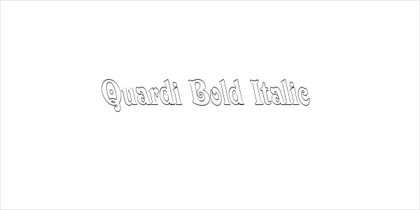 Quardi Bold Italic Logo
