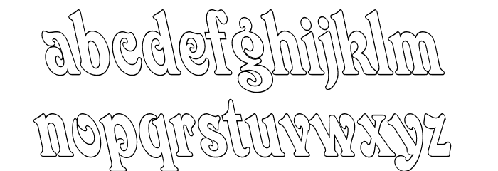 Quardi Bold Italic Font LOWERCASE