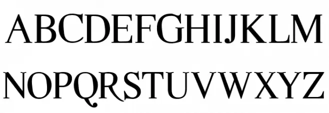 Quarella Regular フォント 大文字
