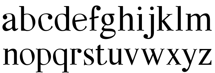Quarella Regular Schriftart Kleinbuchstaben