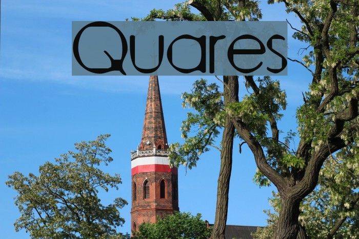 Quares Font examples