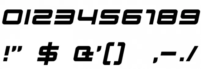 Quark Italic フォント その他の文字
