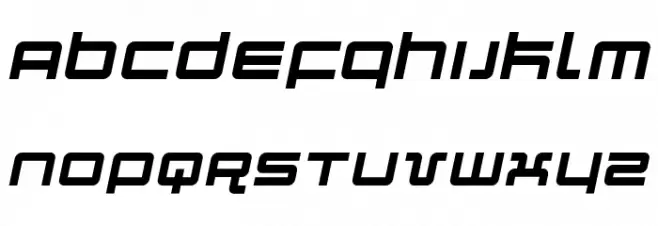 Quark Italic Schriftart Groß