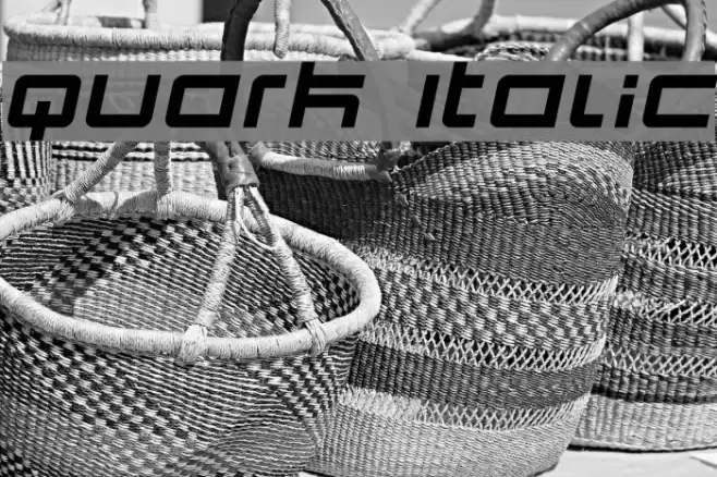 Quark Italic フォント examples