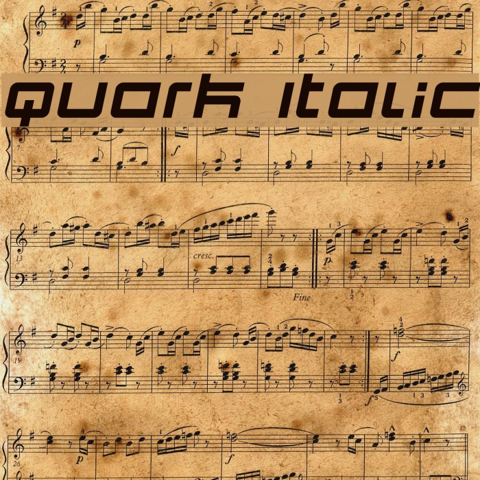 Quark Italic フォント examples