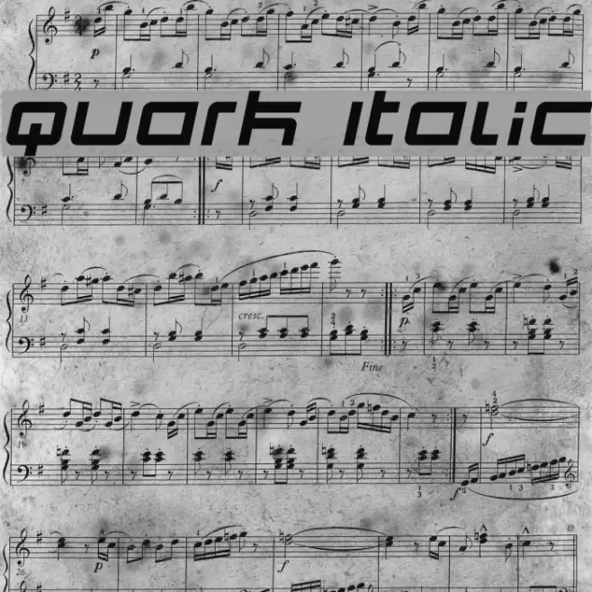 Quark Italic フォント examples