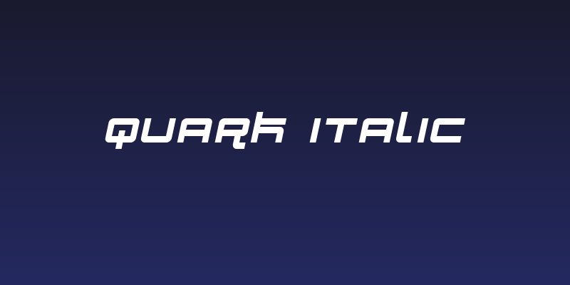 Quark Italic Social Header