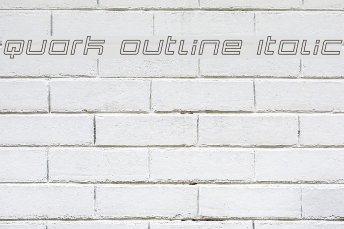 Quark Outline Italic Example 2